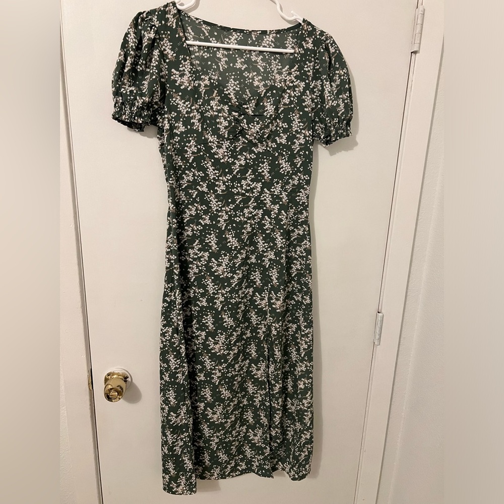 Floral Midi Length Dress